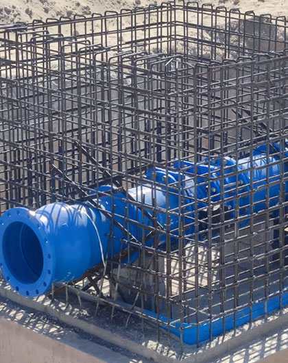 Water supply to various farms in Al Bahya and Al Rahba