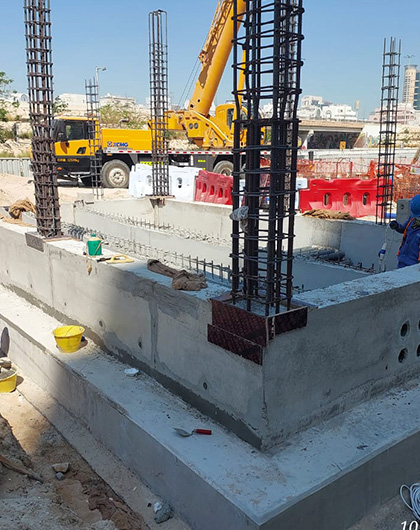 Implementation of rainwater drainage improvement works at the intersection of Sultan Bin Zayed Street with Sheikha Fatima Street Mubarak's daughter and the surrounding areas